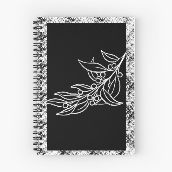 Item preview, Botany print for textiles and stationery. stylish idea twig with leaves and berries designed and sold by Sunshine2504.