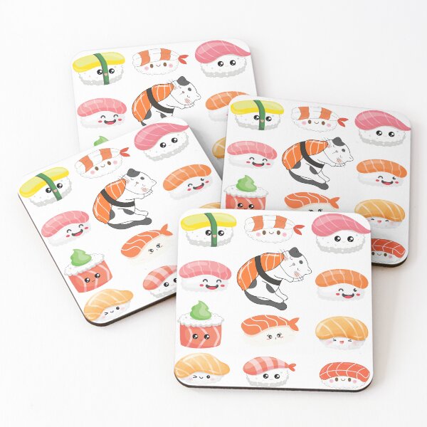 Item preview, Sushi Cat Party designed and sold by memisiArt.