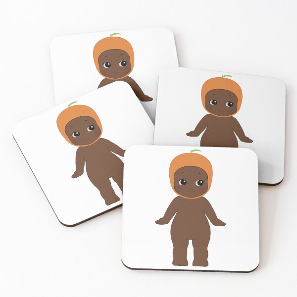 Item preview, Brown Sonny Angel With Orange Hat designed and sold by lilacbokeh.