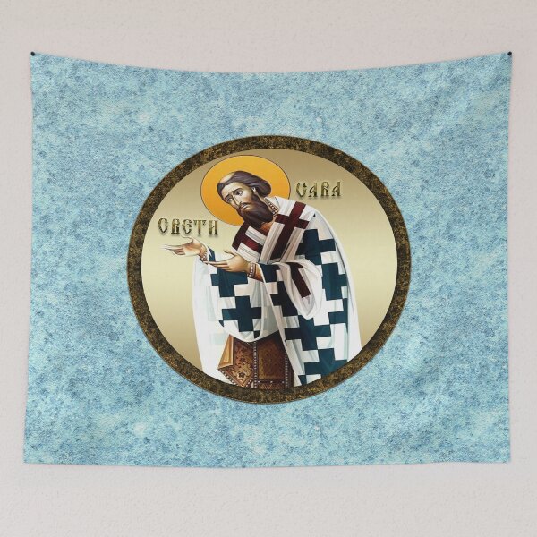 Item preview, Saint Savva, the First Serbian Archbishop Circle icon new 4 designed and sold by ikonesrb.