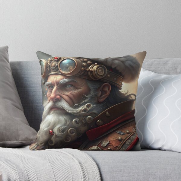 Item preview, Steampunk Santa Claus portrait with glasses and elaborate costume in mystical atmosphere designed and sold by AngelinArts.