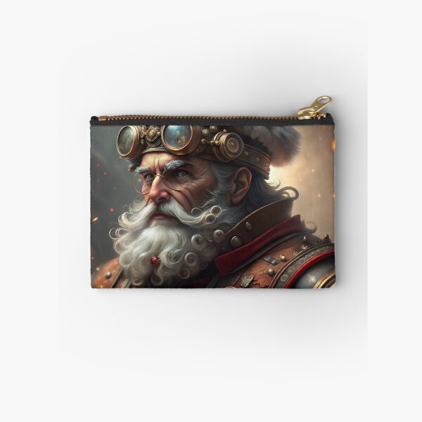 Item preview, Steampunk Santa Claus portrait with glasses and elaborate costume in mystical atmosphere designed and sold by AngelinArts.