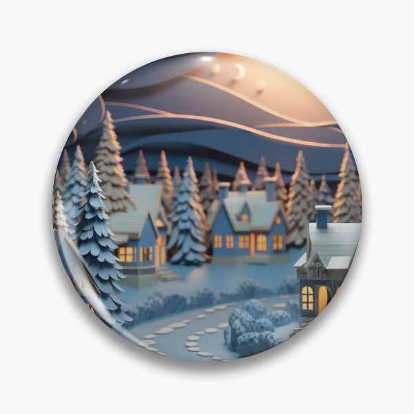 Item preview, Paper Craft - Snowy Town designed and sold by KootenayDesigns.