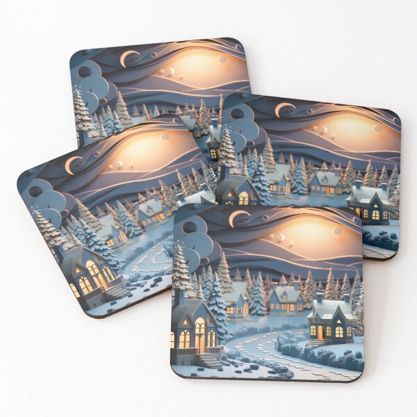 Item preview, Paper Craft - Snowy Town designed and sold by KootenayDesigns.