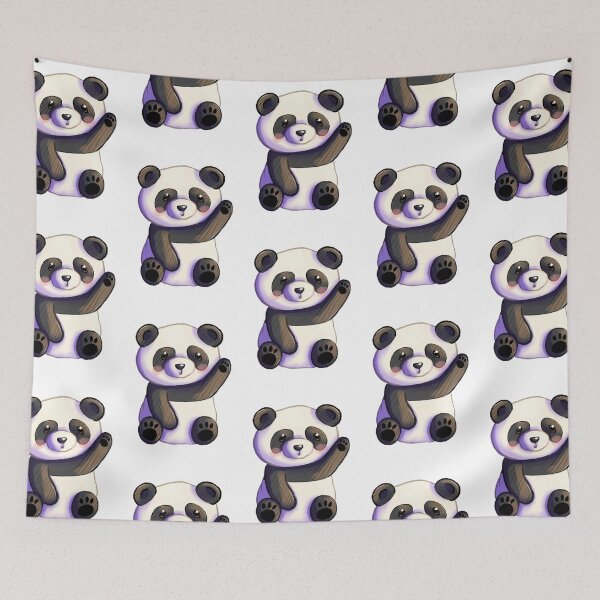 Item preview, Cute Waving Panda designed and sold by PrincessPeneloP.