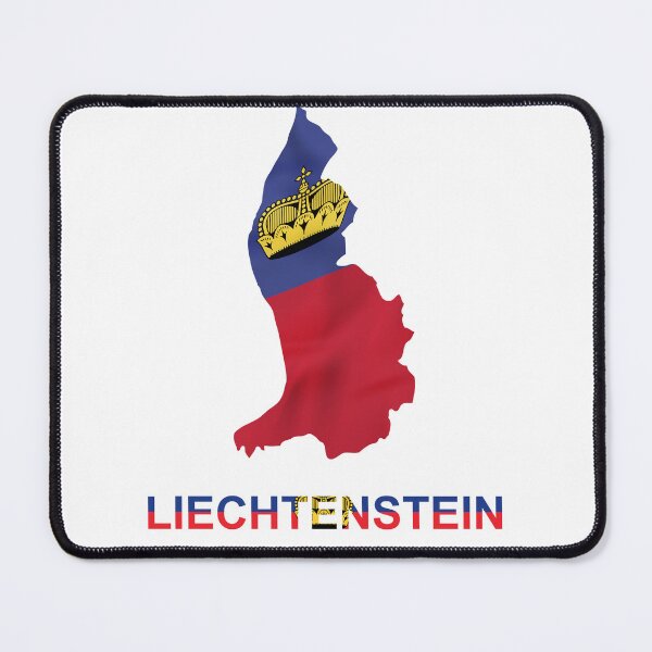 Item preview, liechtenstein flag map designed and sold by baby-designe.