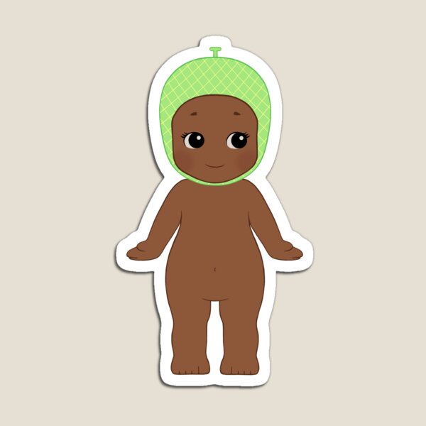 Item preview, Brown Sonny Angel With Melon Hat 2 designed and sold by lilacbokeh.