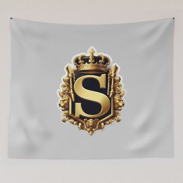Item preview, a regal and ornate crest featuring a prominent letter "S" designed and sold by ShihawyAhmad.