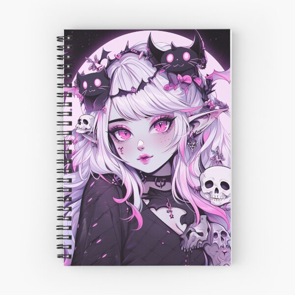 Item preview, Spooky Fantasy Vampire Anime Girl designed and sold by bubblegoth.