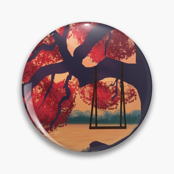 Item preview, Crimson Colored Fall Time Seasonal Tree at Sunset designed and sold by Artistic  Touch.