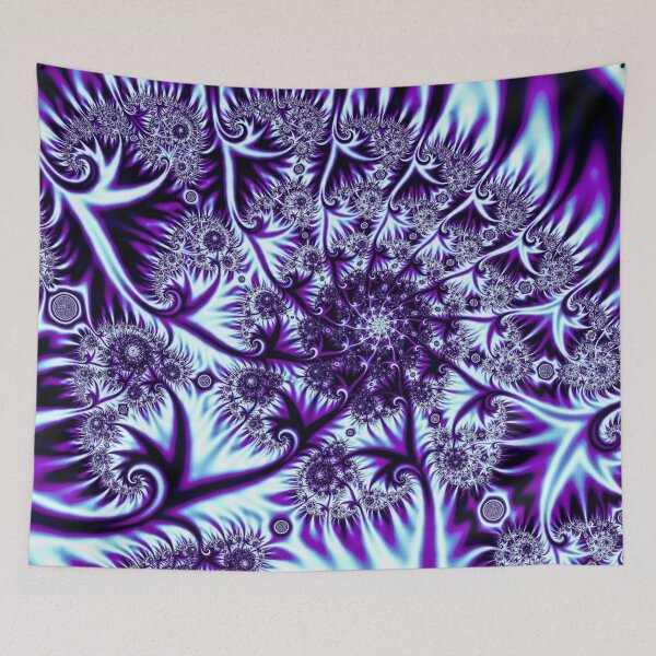 Item preview, Abstract Purple Fractal Wildflowers designed and sold by SXW Designs.