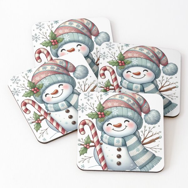 Item preview, Jolly Snowman with Candy Cane and Holly designed and sold by lubushop1.