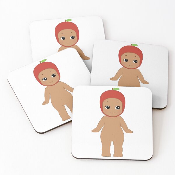 Item preview, Brown Sonny Angel With Apple Hat 4 designed and sold by lilacbokeh.
