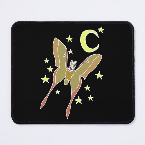 Item preview, Pretty Butterfly / Chinese Moon Moth (Actias Ningpoana) Flying At Night (No Text, White Outline) designed and sold by Graograman.
