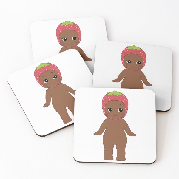 Item preview, Brown Sonny Angel With Strawberry Hat 2 designed and sold by lilacbokeh.