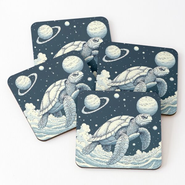 Item preview, Cosmic Drift: The Space Sea Turtle designed and sold by NaturePixel.