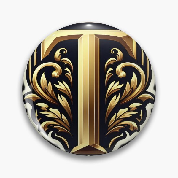 Item preview, a regal and ornate crest featuring a prominent letter "T" designed and sold by ShihawyAhmad.