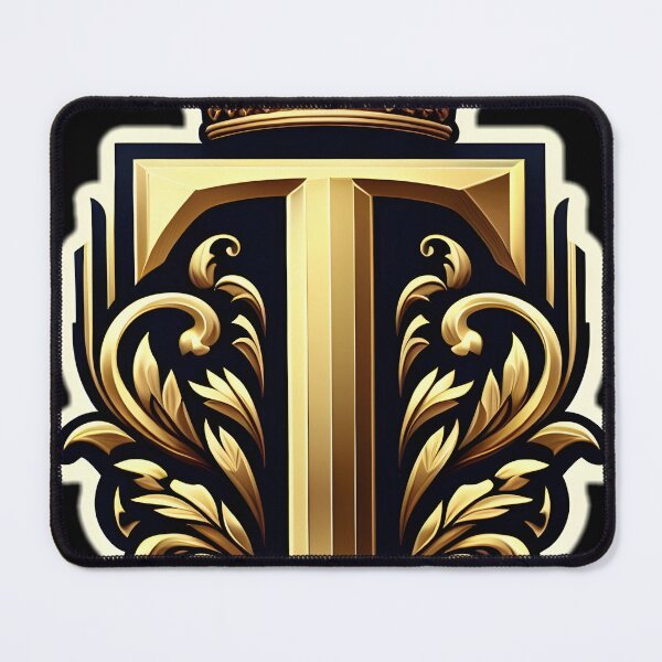 Item preview, a regal and ornate crest featuring a prominent letter "T" designed and sold by ShihawyAhmad.