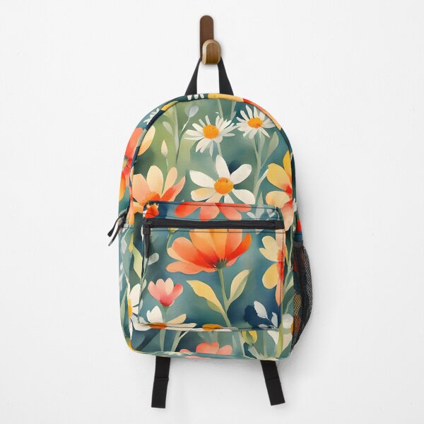Item preview, Orange And White Flower Field Pattern designed and sold by ByNicoleSara.