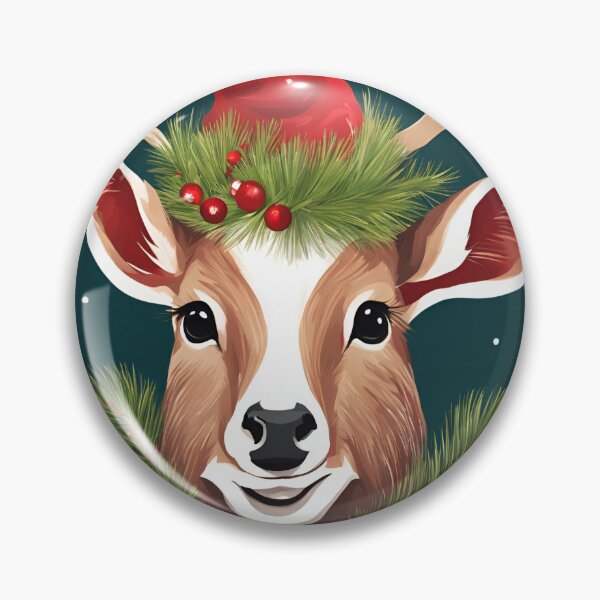 Item preview, Christmas reindeer drawing designed and sold by Lilou13Magasin.