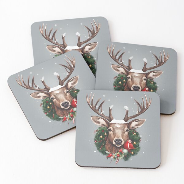 Item preview, Christmas reindeer drawing designed and sold by Lilou13Magasin.