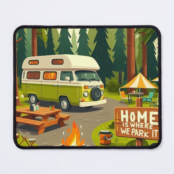 Item preview, Home Is Where We Park It – Camping Adventure designed and sold by jusmich.