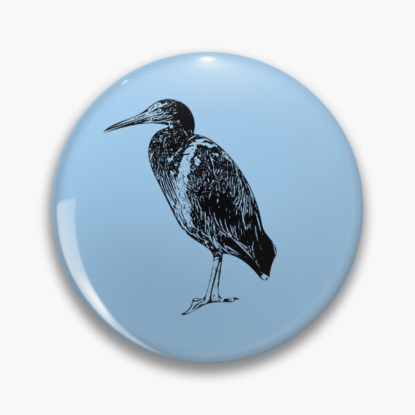 Item preview, Pacific Reef-Heron Black Design  designed and sold by designsasstultd.