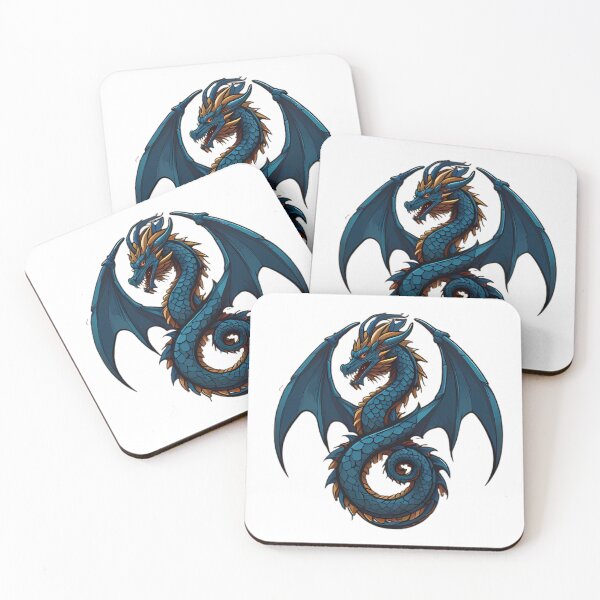 Item preview, Majestic Blue Dragon Emblem designed and sold by Vesto Royal.