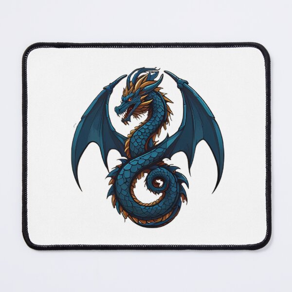 Item preview, Majestic Blue Dragon Emblem designed and sold by Vesto Royal.
