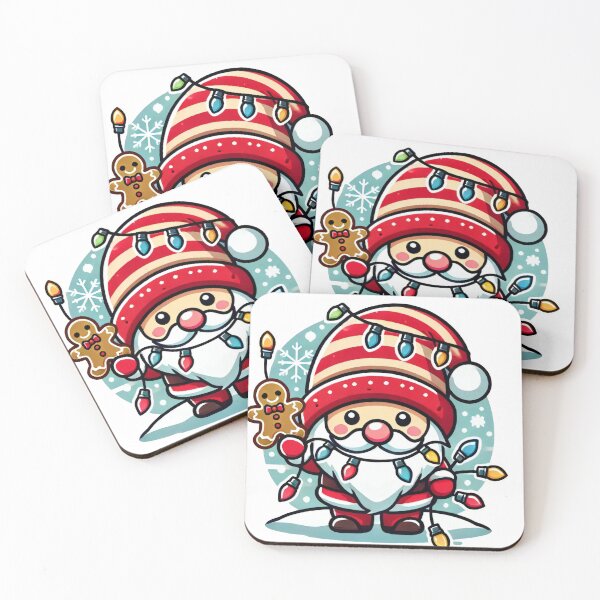 Item preview, Adorable Santa Gnome with Gingerbread and Lights designed and sold by lubushop1.