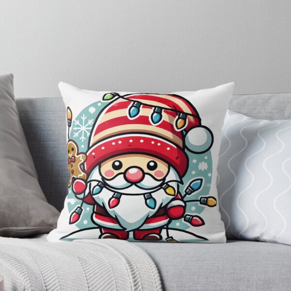 Item preview, Adorable Santa Gnome with Gingerbread and Lights designed and sold by lubushop1.