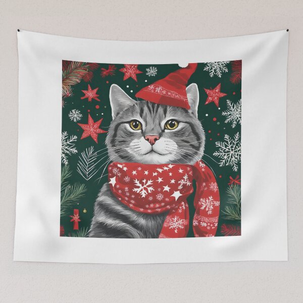 Item preview, Christmas cat designed and sold by Lilou13Magasin.
