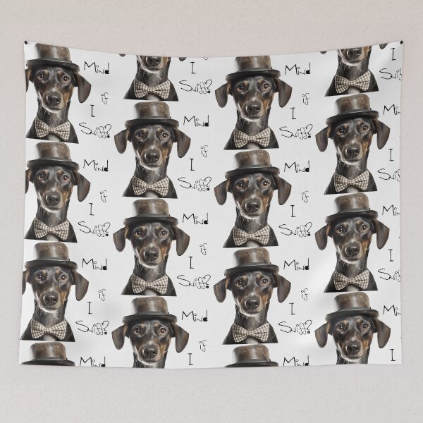 Item preview, Dapper Doggo Delight: Elegant Top Hat Canine Art for Classy Collectors designed and sold by Ignorant-Artist.
