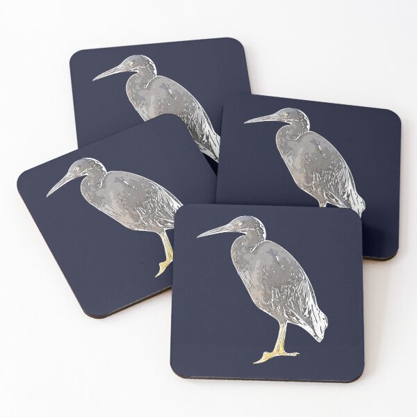 Item preview, Pacific Reef-Heron White Alternate Design  designed and sold by designsasstultd.