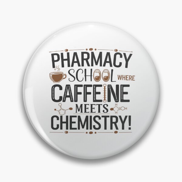 Artikelvorschau, Pharmazieschule: Wo Koffein auf Chemie trifft! entworfen und verkauft von Mateusz Majcherek.