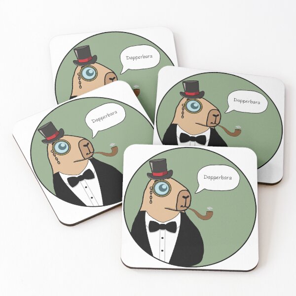 Item preview, Dapperbara Capybara! designed and sold by ProfanityFarm.