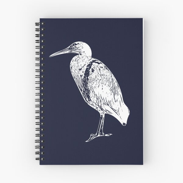 Item preview, Pacific Reef-Heron White Design  designed and sold by designsasstultd.