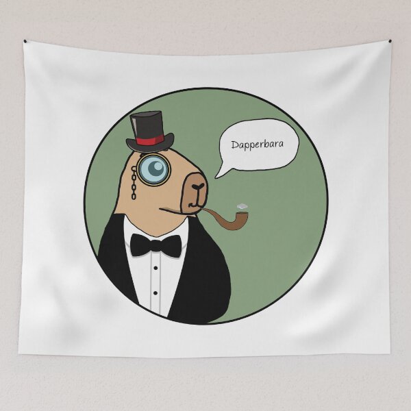 Item preview, Dapperbara Capybara! designed and sold by ProfanityFarm.