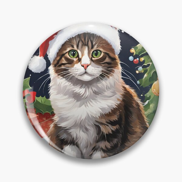 Item preview, Christmas cat in the snow designed and sold by Lilou13Magasin.