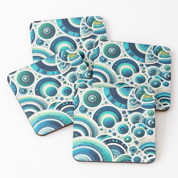 Item preview, Blue Pattern 1 designed and sold by blackwhiteblue.