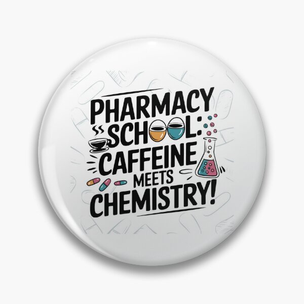 Artikelvorschau, Pharmazieschule: Wo Koffein auf Chemie trifft! entworfen und verkauft von Mateusz Majcherek.