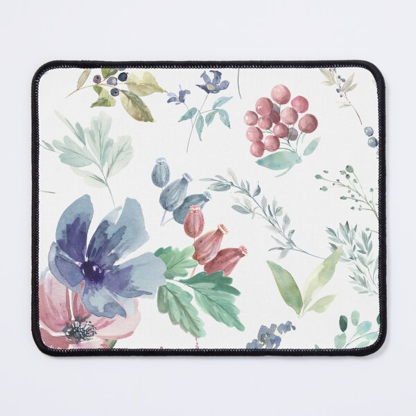 Item preview, Winter Florals White Background designed and sold by Sheila McDowell Design.