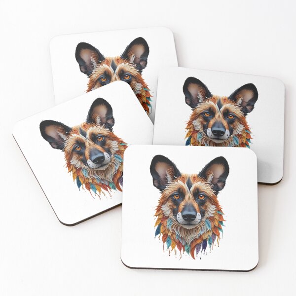 Item preview, Colorful Abstract Dog Portrait designed and sold by Vesto Royal.