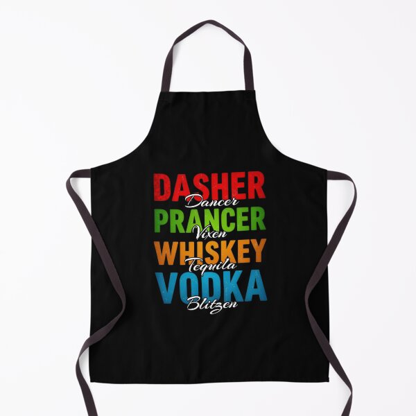 Artikelvorschau, Dasher Dancer Prancer Vixen Whisky Vodka Tequila Blitzen entworfen und verkauft von InspireGlow.