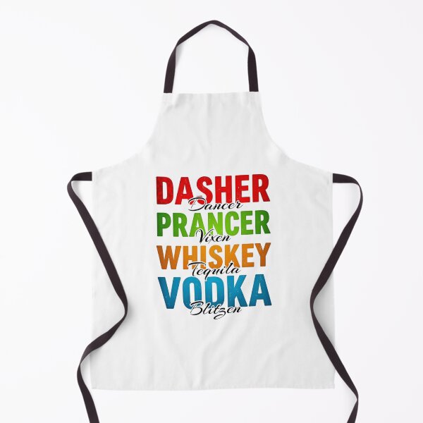 Artikelvorschau, Dasher Dancer Prancer Vixen Whisky Vodka Tequila Blitzen entworfen und verkauft von InspireGlow.