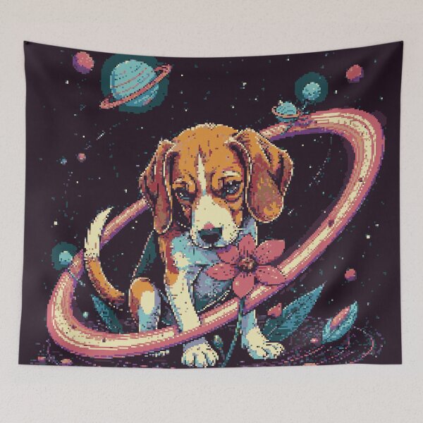 Item preview, Pixel Stellar Beagle Adventurer designed and sold by NaturePixel.