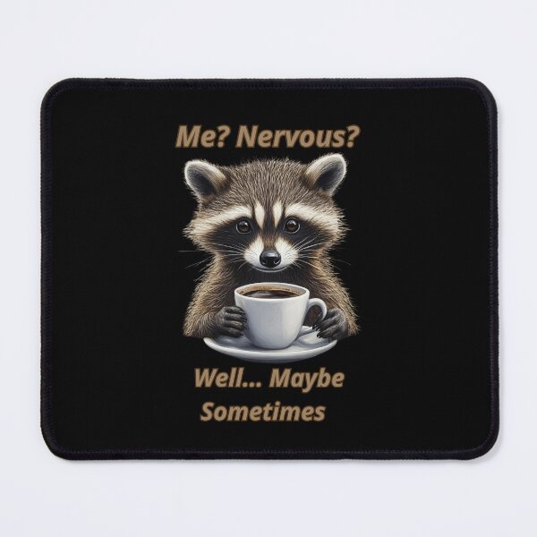 Item preview, Raccoon Nervous Well Maybe Sometimes   designed and sold by MarcinDesign.