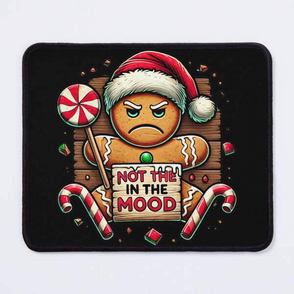 Item preview, Sassy Gingerbread Grump - Not in the Mood designed and sold by Aredbox.