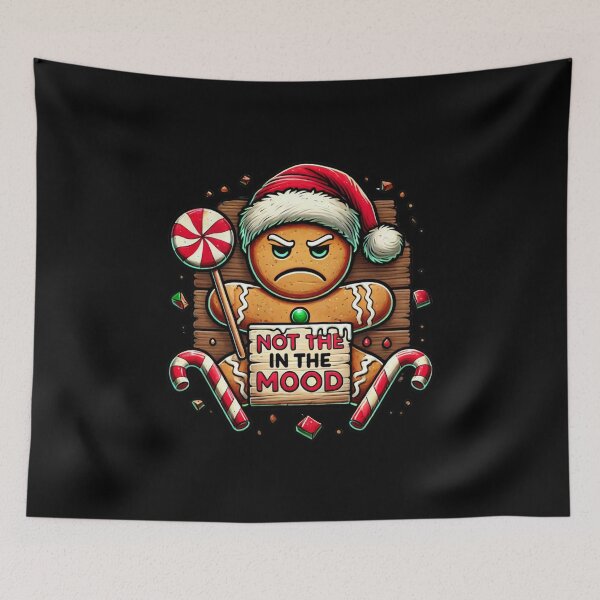 Item preview, Sassy Gingerbread Grump - Not in the Mood designed and sold by Aredbox.