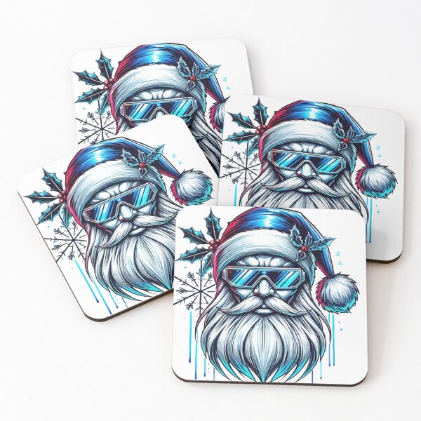 Item preview, Cool Futuristic Santa with Sunglasses designed and sold by AIARTIST1.